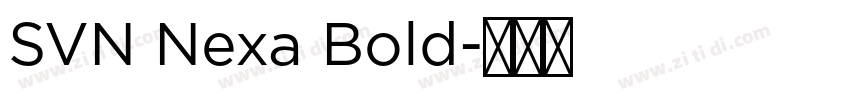 SVN Nexa Bold字体转换